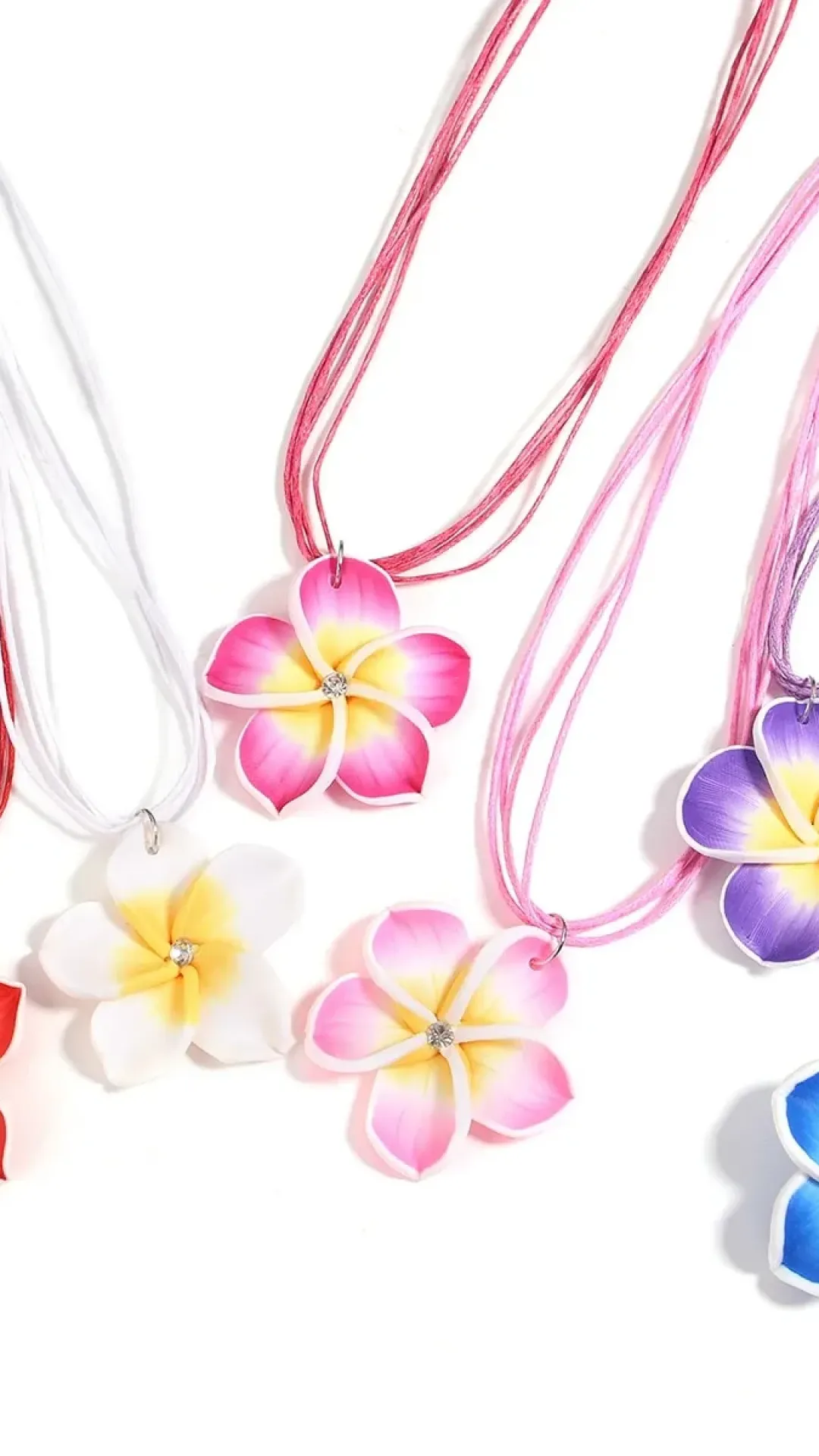 Set de collar y pendientes de flores bohemia
